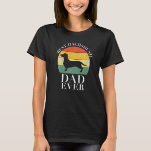 Bester Dachshund-Vater aller Zeiten Vintage Doxie T-Shirt
