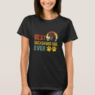 Bester Dachshund-Vater aller Zeiten Wiener Hund Vi T-Shirt