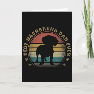Bester Dachshund-Vater überhaupt Lustige Geschenke Karte