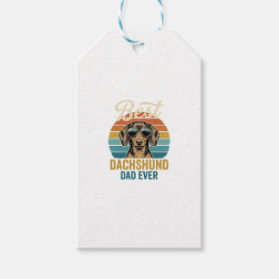 Bester Dachshund-Vater überhaupt Vintage-Hunde-Shi Geschenkanhänger
