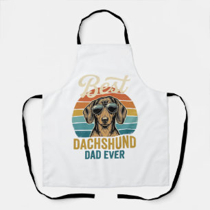 Bester Dachshund-Vater überhaupt Vintage-Hunde-Shi Schürze