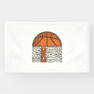 Bester Dad Coach Aller Zeiten Basketball Vintage V Banner