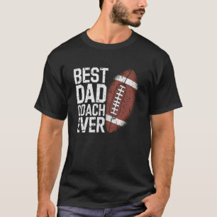 Bester Dad Coach Ever American Football T-Shirt