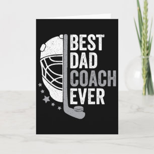Bester Dad Coach Ever Father's Day Hockey Karte