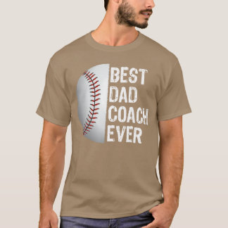 Bester Dad Coach Ever Lustiger Baseball für Sportl T-Shirt