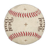 Bester Dad Ever MVP Andenken-Geschenk Baseball (Vorderseite)