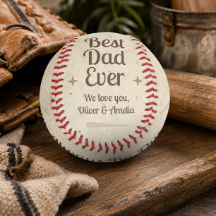 Bester Dad Ever MVP Andenken-Geschenk Baseball