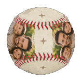 Bester Dad Ever MVP Foto-Andenken-Geschenk Baseball (Vorderseite)