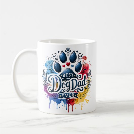 Bester Dad-Hund ever Kaffeetasse (Links)