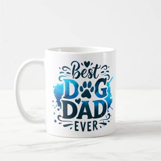 Bester Dad-Hund ever Kaffeetasse (Links)