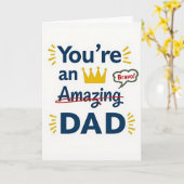 Bester Dad King Karte (Gelbe Blume)