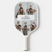 Bester Daddy der Welt | Fotocollage Pickleball Schläger (Rückseite)