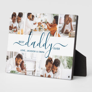 Bester Daddy Ever Individueller Text Foto Collage Fotoplatte