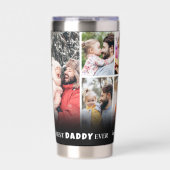 Bester Daddy Foto-Collage Vater Thermobecher (Vorderseite)