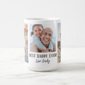 Bester Daddy je 3-Foto-Vorlage Kaffeetasse (Mittel)
