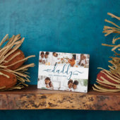 Bester Daddy je benutzerdefinierten Text Foto Coll Fotoplatte (Seite)