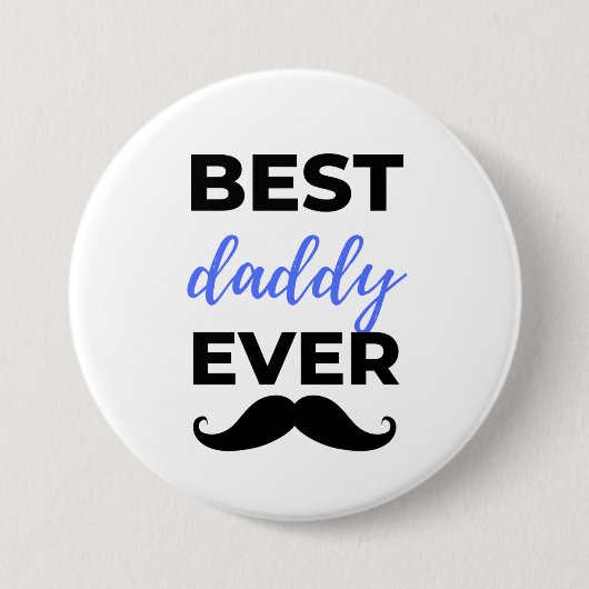 Bester Daddy je Black Button (Vorderseite)