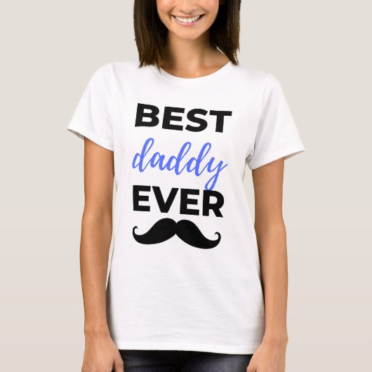 Bester Daddy je Black T-Shirt (Vorderseite)