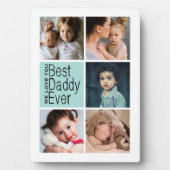 Bester Daddy je Foto Collage Fotoplatte (Vorderseite)