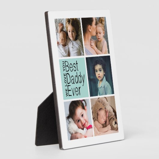 Bester Daddy je Foto Collage Fotoplatte (Seite)