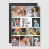 Bester Daddy je Foto Collage Magnetkarte (Vorne/Hinten)