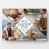 Bester Daddy je Foto Collage Vater Maßgeschneidert Fotoplatte (Vorderseite)