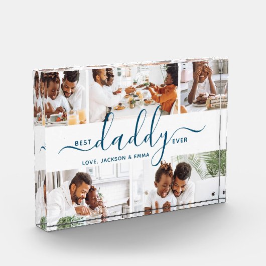 Bester Daddy je Foto Collage Vatertag Geschenk (Links)