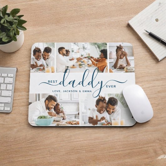 Bester Daddy je Foto Collage Vatertag Geschenk Mousepad