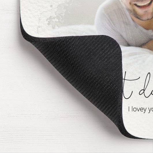 Bester Daddy je Foto Maske Skriptangebot Mousepad (Ecke)