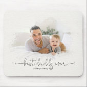 Bester Daddy je Foto Maske Skriptangebot Mousepad (Vorne)