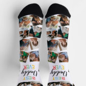 Bester Daddy je Fun Foto Collage Socken (Oben)