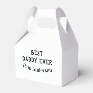 Bester Daddy jemals Name fettgedruckter Buchstabe Geschenkschachtel
