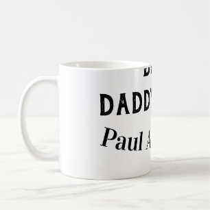 Bester Daddy jemals Name fettgedruckter Buchstabe Kaffeetasse