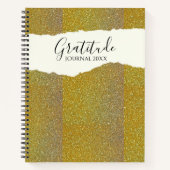 Bester Dankbarkeits-Glitzer-Journal Notizblock (Vorderseite)