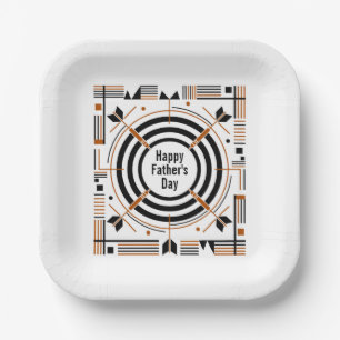 Bester Dart Papa – Frohen Vatertag Pappteller