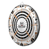 Bester Dart-Vater – Frohen Vatertag Dartscheibe (Vorderseite rechts)