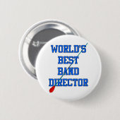 Bester das Band-Direktor der Welt Button (Vorne & Hinten)