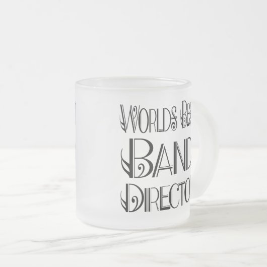 Bester das Band-Direktor Mug der Welt Mattglastasse (VorderseiteRechts)