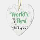 Bester das Haar-Stylist der Welt Keramikornament (Links)