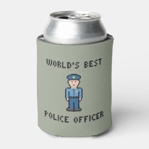 Bester das Pixel-Polizeibeamte der Welt Dosenkühler