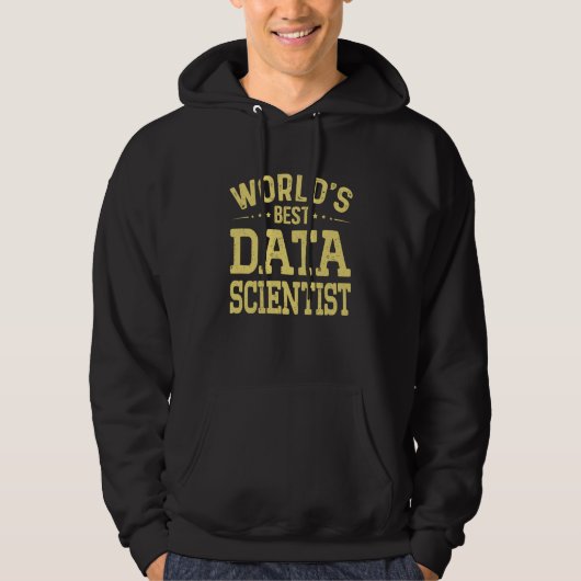 Bester Data Scientist-Job-Titel der Welt Data Scie Hoodie (Vorderseite)