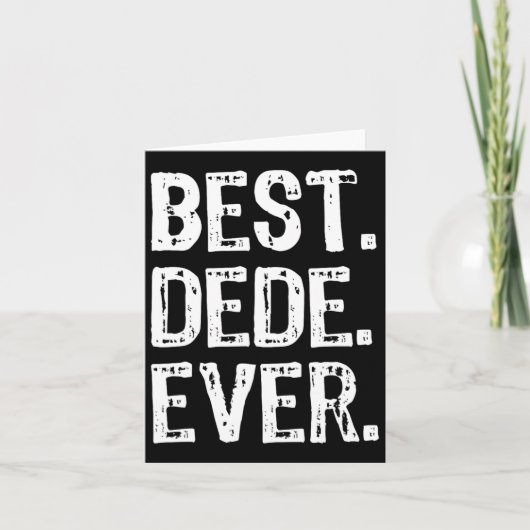 Bester Dede Ever Lustig Cool Karte (Vorderseite)