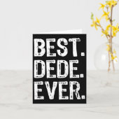 Bester Dede Ever Lustig Cool Karte (Gelbe Blume)