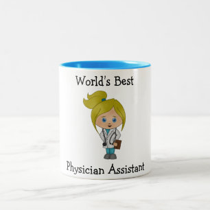 Bester der Arzt-Assistent der Welt Zweifarbige Tasse