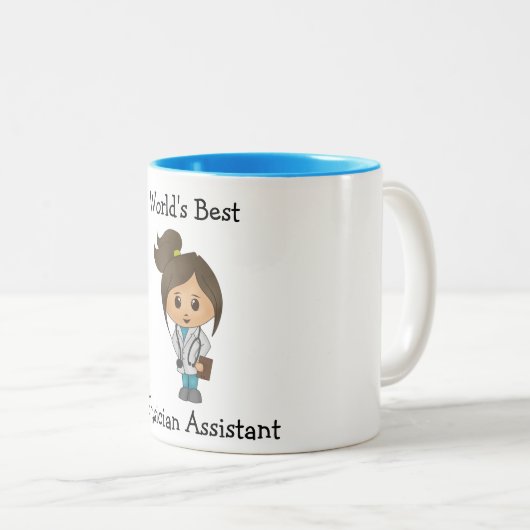 Bester der Arzt-Assistent der Welt Zweifarbige Tasse (VorderseiteRechts)