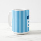 Bester der CHEF der Welt blaue Kaffeetasse (Vorderseite Links)