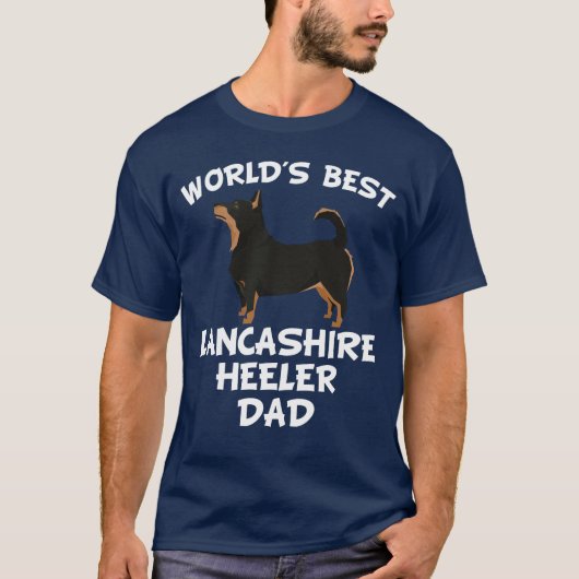Bester der Lancashire Heeler der Welt Vater T-Shirt (Vorderseite)