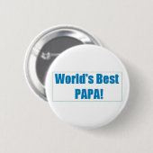Bester der Papa-Knopf der Welt Button (Vorne & Hinten)