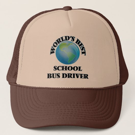 Bester der Schulbus-Fahrer der Welt Truckerkappe (Vorderseite)