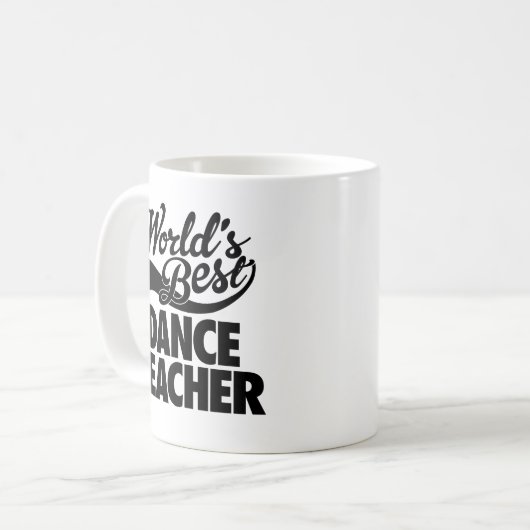 Bester der Tanz-Lehrer der Welt Kaffeetasse (Vorderseite Links)